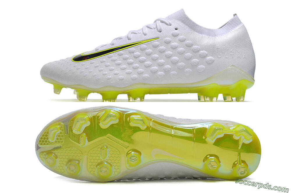 Nike Phantom Ultra Venom FG Low-Tops Football Boots - White/Yellow/Black/Gold 0