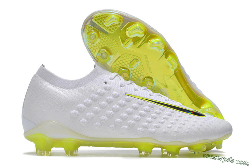 Nike Phantom Ultra Venom FG Low-Tops Football Boots - White/Yellow/Black/Gold 1