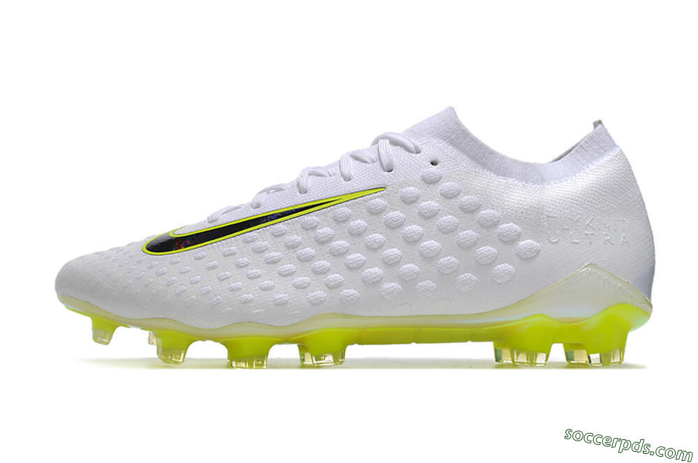 Nike Phantom Ultra Venom FG Low-Tops Football Boots - White/Yellow/Black/Gold 2