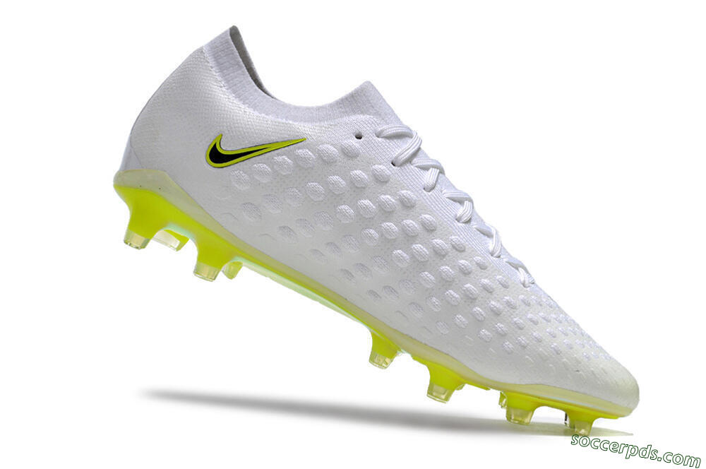 Nike Phantom Ultra Venom FG Low-Tops Football Boots - White/Yellow/Black/Gold 4
