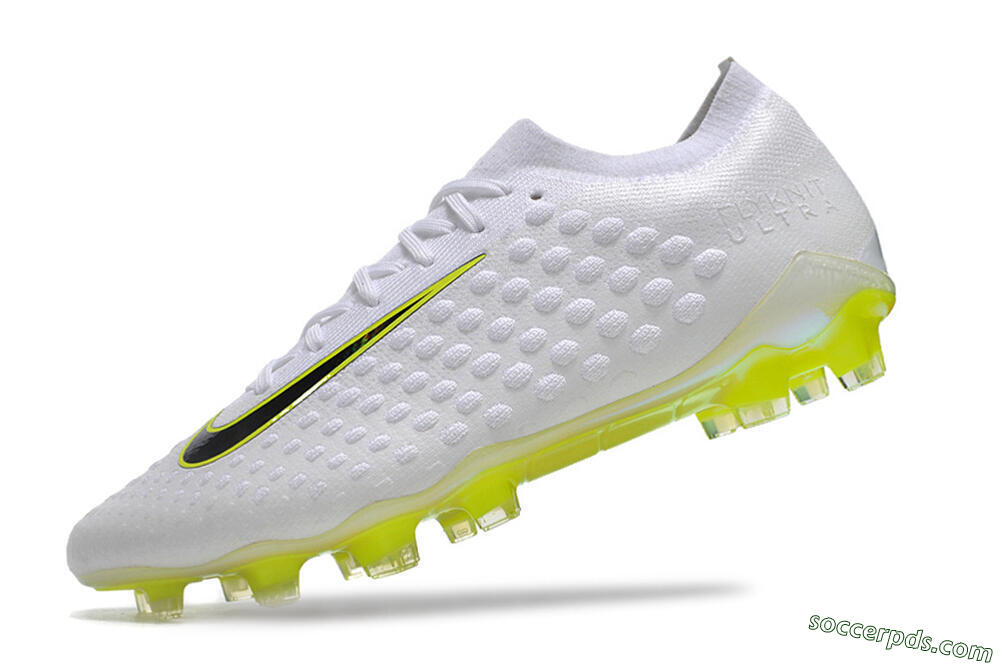Nike Phantom Ultra Venom FG Low-Tops Football Boots - White/Yellow/Black/Gold 5