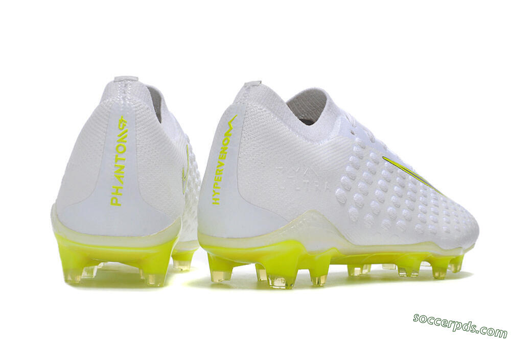 Nike Phantom Ultra Venom FG Low-Tops Football Boots - White/Yellow/Black/Gold 6