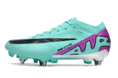Nike Air Zoom Mercurial Vapor 15 Elite SG Low-Tops Football Boots - Turquoise/Black/White/Purple