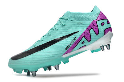 Nike Air Zoom Mercurial Vapor 15 Elite SG Low-Tops Football Boots - Turquoise/Black/White/Purple