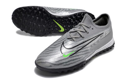 Nike React Phantom GX Pro TF Low-Tops Football Shoes - Silver/Grey/Black