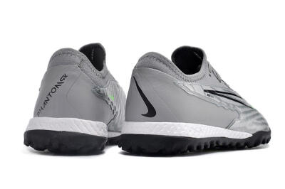 Nike React Phantom GX Pro TF Low-Tops Football Shoes - Silver/Grey/Black