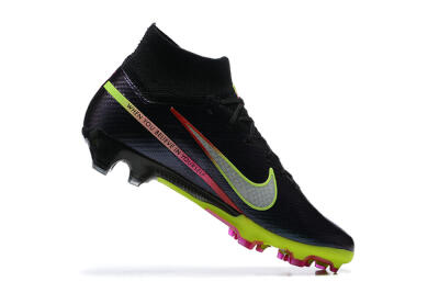 Nike Air Zoom Mercurial Superfly 9 Elite FG High-Tops Football Boots - Black/Silver/Yellow/Pink
