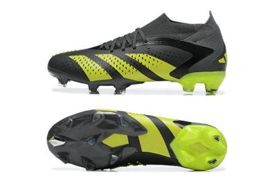 Adidas Predator Accuracy.1 FG High-Tops Football Boots - Black/Yellow