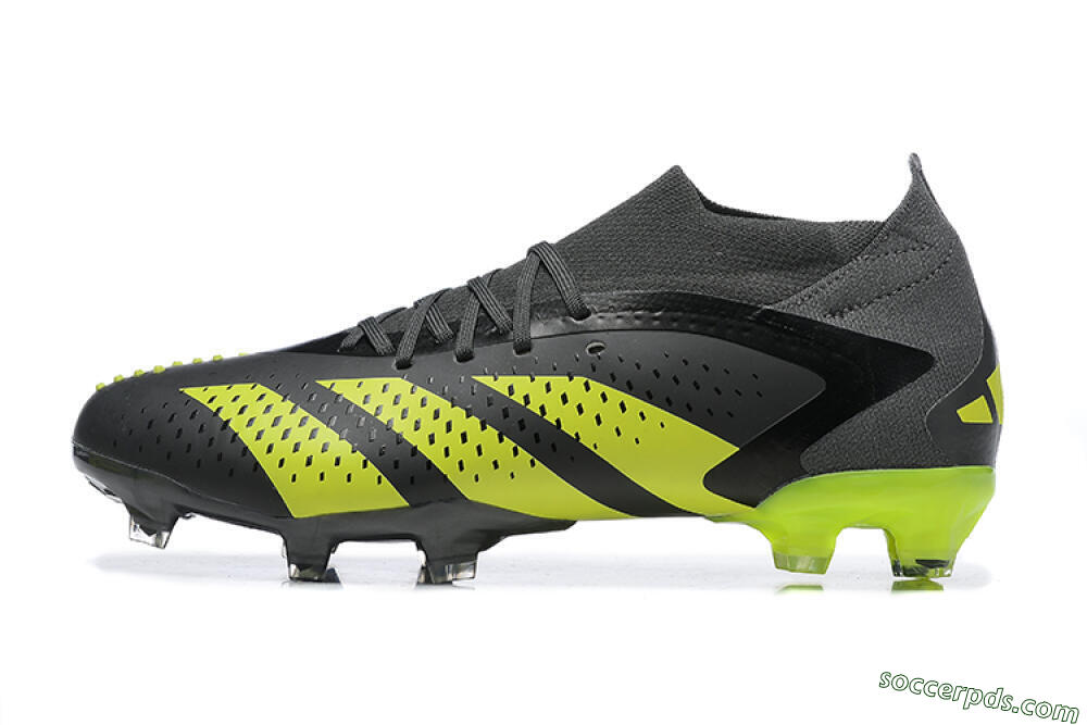 Adidas Predator Accuracy.1 FG High-Tops Football Boots - Black/Yellow 2