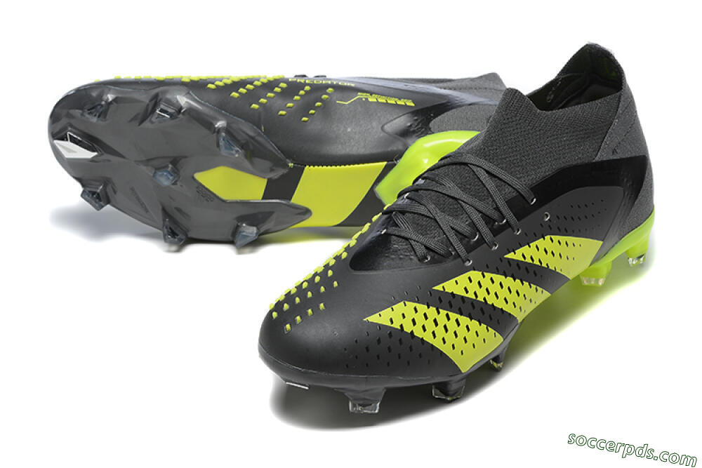 Adidas Predator Accuracy.1 FG High-Tops Football Boots - Black/Yellow 3