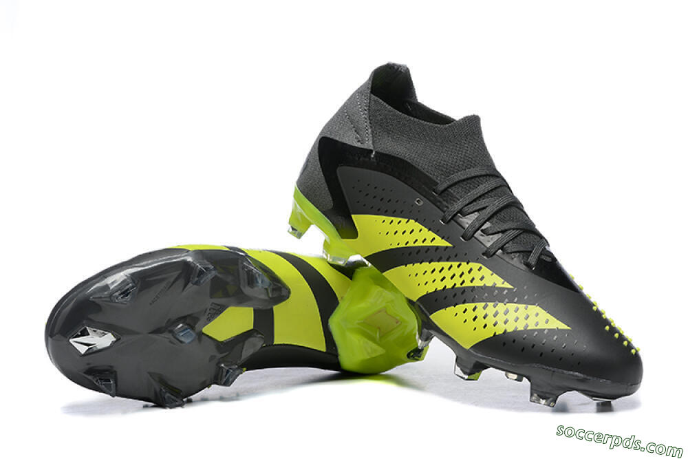 Adidas Predator Accuracy.1 FG High-Tops Football Boots - Black/Yellow 4