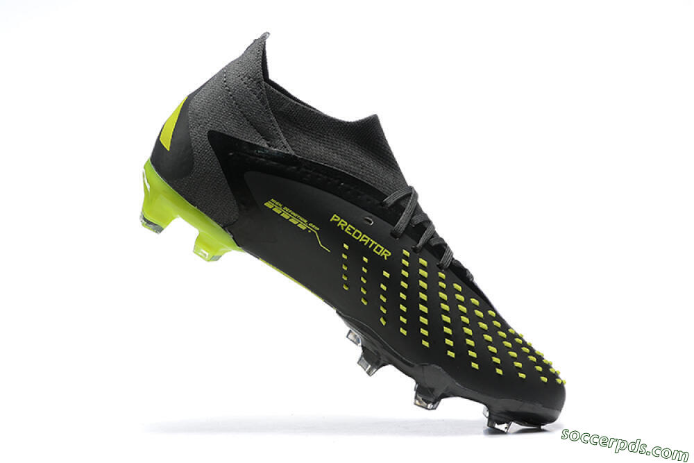 Adidas Predator Accuracy.1 FG High-Tops Football Boots - Black/Yellow 7