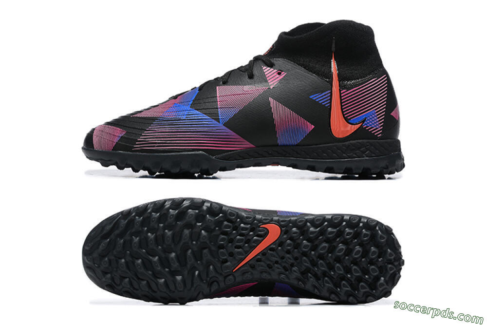 Nike Phantom Luna Elite TF High-Tops Football Shoes - Black/Blue/Red/Pink 0