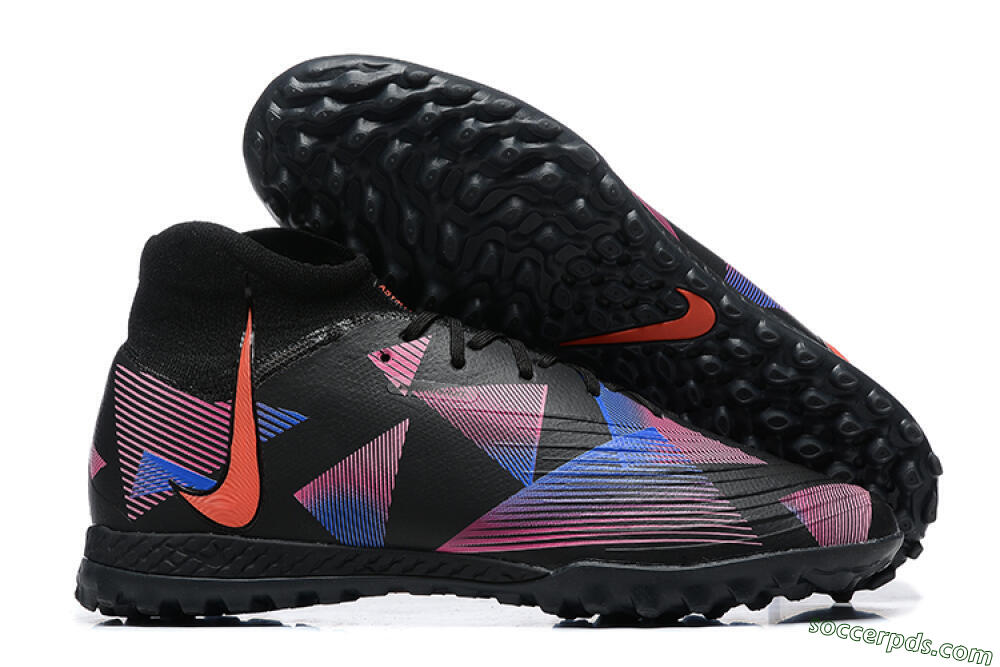 Nike Phantom Luna Elite TF High-Tops Football Shoes - Black/Blue/Red/Pink 1