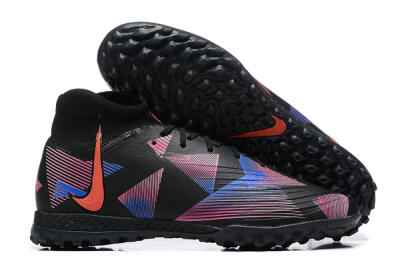 Nike Phantom Luna Elite TF High-Tops Football Shoes - Black/Blue/Red/Pink
