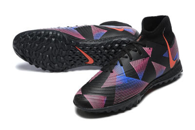 Nike Phantom Luna Elite TF High-Tops Football Shoes - Black/Blue/Red/Pink