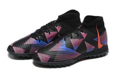 Nike Phantom Luna Elite TF High-Tops Football Shoes - Black/Blue/Red/Pink