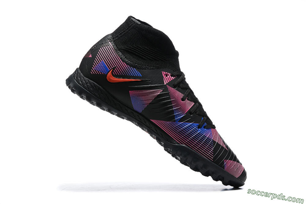Nike Phantom Luna Elite TF High-Tops Football Shoes - Black/Blue/Red/Pink 7