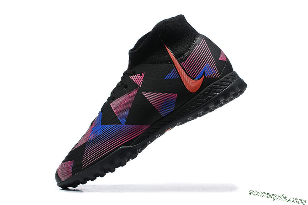 Nike Phantom Luna Elite TF High-Tops Football Shoes - Black/Blue/Red/Pink 8