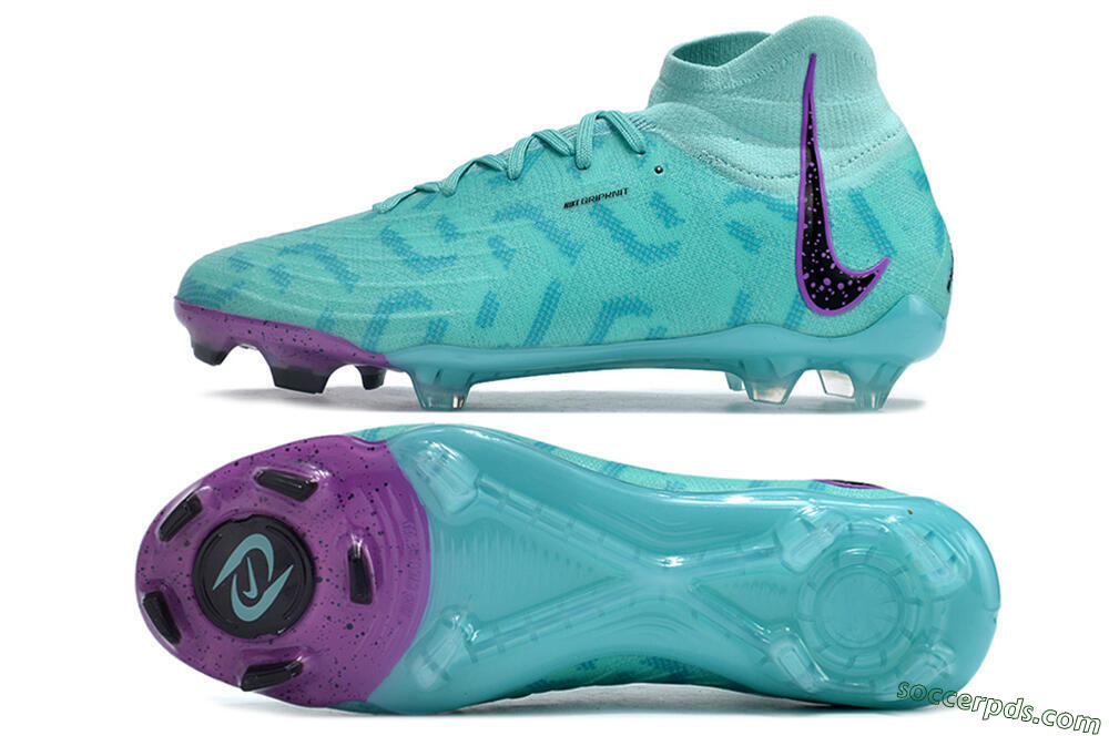 Nike Phantom Luna Elite NU FG High-Tops Football Boots - Jade/Purple/Black 0