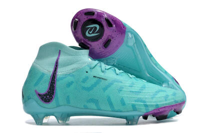 Nike Phantom Luna Elite NU FG High-Tops Football Boots - Jade/Purple/Black