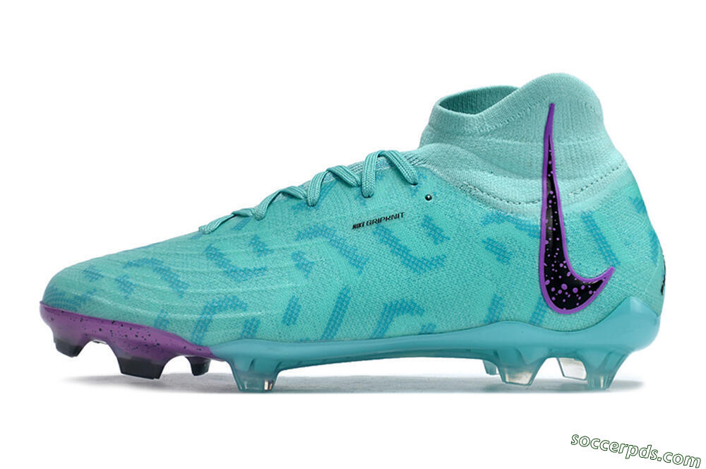 Nike Phantom Luna Elite NU FG High-Tops Football Boots - Jade/Purple/Black 2