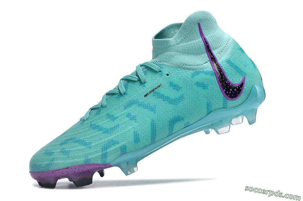 Nike Phantom Luna Elite NU FG High-Tops Football Boots - Jade/Purple/Black 5
