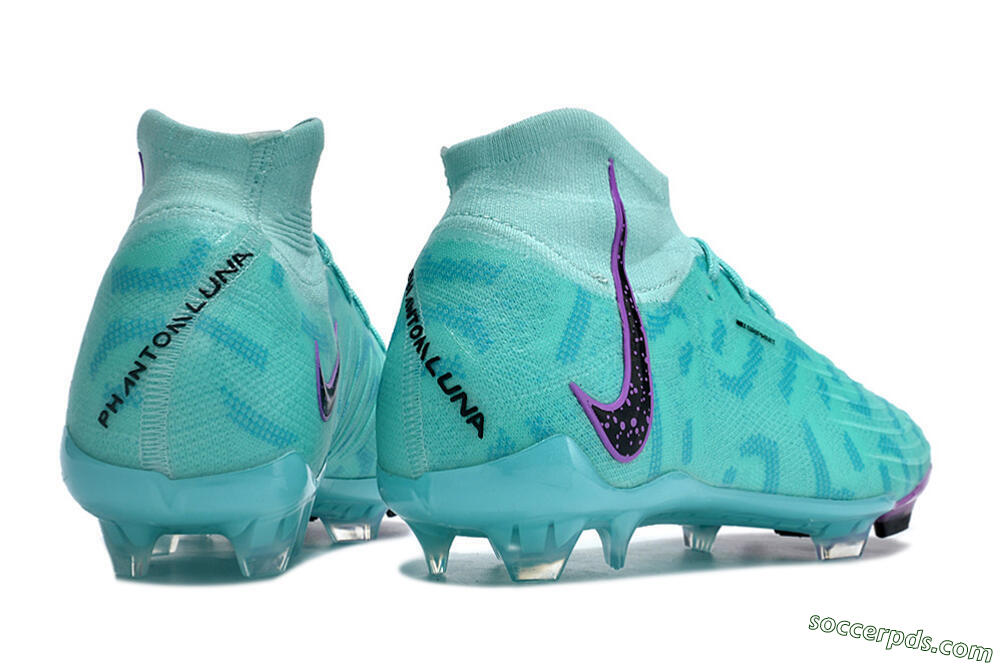 Nike Phantom Luna Elite NU FG High-Tops Football Boots - Jade/Purple/Black 6