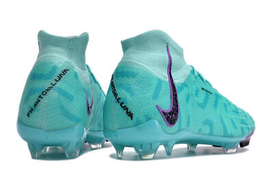 Nike Phantom Luna Elite NU FG High-Tops Football Boots - Jade/Purple/Black