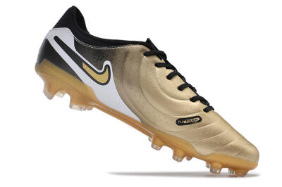 Nike Tiempo Legend 10 Pro FG Low-Tops Football Boots - Gold/Black/White