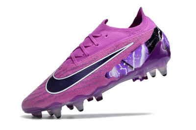 Nike Phantom GX Thunder Elite Link SG Low-Tops Football Boots - Purple/White/Black