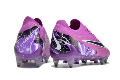 Nike Phantom GX Thunder Elite Link SG Low-Tops Football Boots - Purple/White/Black