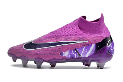 Nike Phantom GX Thunder Elite DF Link SG High-Tops Football Boots - Purple/White/Black