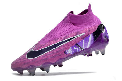 Nike Phantom GX Thunder Elite DF Link SG High-Tops Football Boots - Purple/White/Black