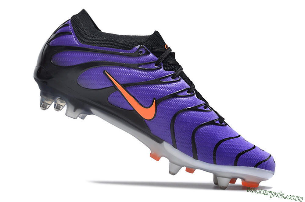 Nike Air Zoom Mercurial Vapor 15 Elite SG Low-Tops Football Boots - Purple/Black/Orange 4