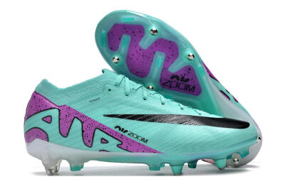 Nike Air Zoom Mercurial Vapor 15 Elite SG Low-Tops Football Boots - Turquoise/Black/White/Purple