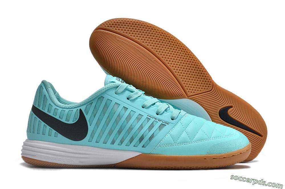 Nike Lunar Gato 2 IC Low-Tops Football Shoes - Jade/Black/White 1