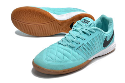 Nike Lunar Gato 2 IC Low-Tops Football Shoes - Jade/Black/White