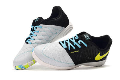 Nike Lunar Gato 2 IC Low-Tops Football Shoes - Black/Blue/Yellow