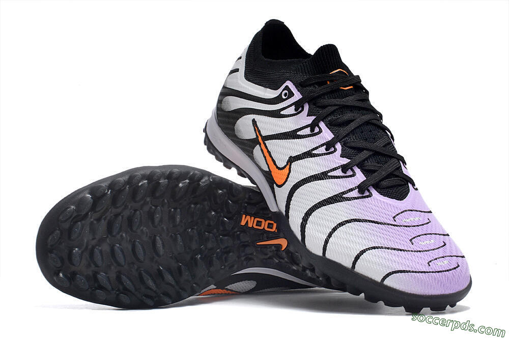 Nike Air Zoom Mercurial Vapor 14 Elite TF Low-Tops Football Shoes - Purple/Black/Orange 0