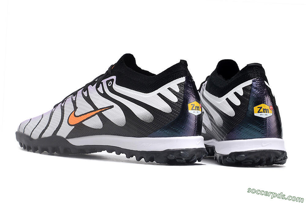 Nike Air Zoom Mercurial Vapor 14 Elite TF Low-Tops Football Shoes - Purple/Black/Orange 4