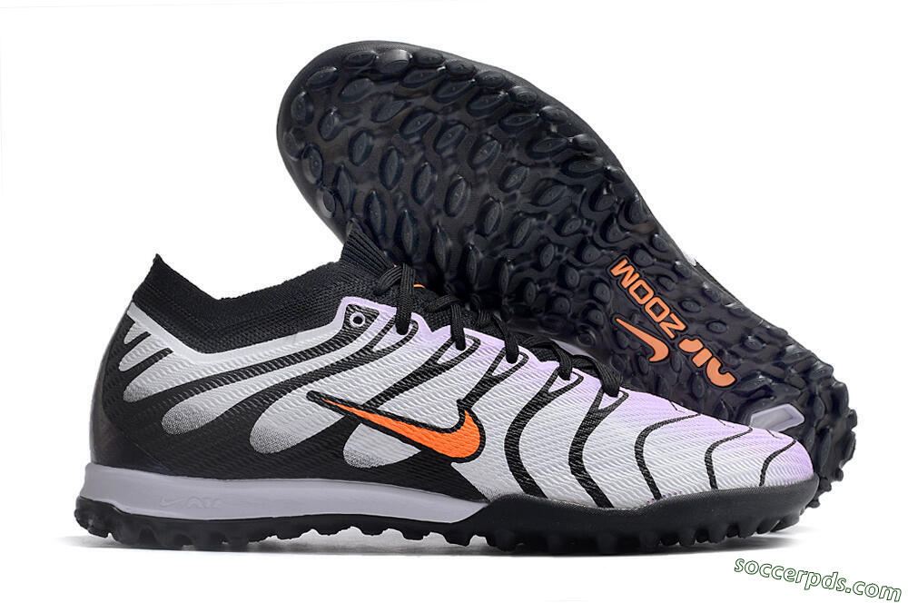 Nike Air Zoom Mercurial Vapor 14 Elite TF Low-Tops Football Shoes - Purple/Black/Orange 1