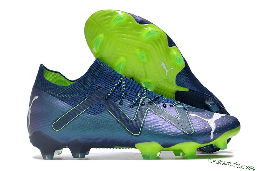 Puma Future Ultimate FG Low-Tops Football Boots - Blue/Black/Yellow 1