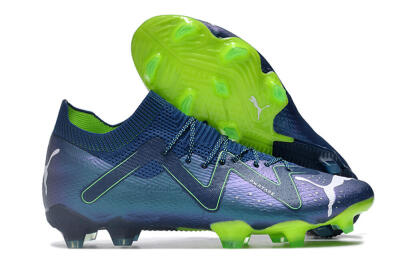Puma Future Ultimate FG Low-Tops Football Boots - Blue/Black/Yellow
