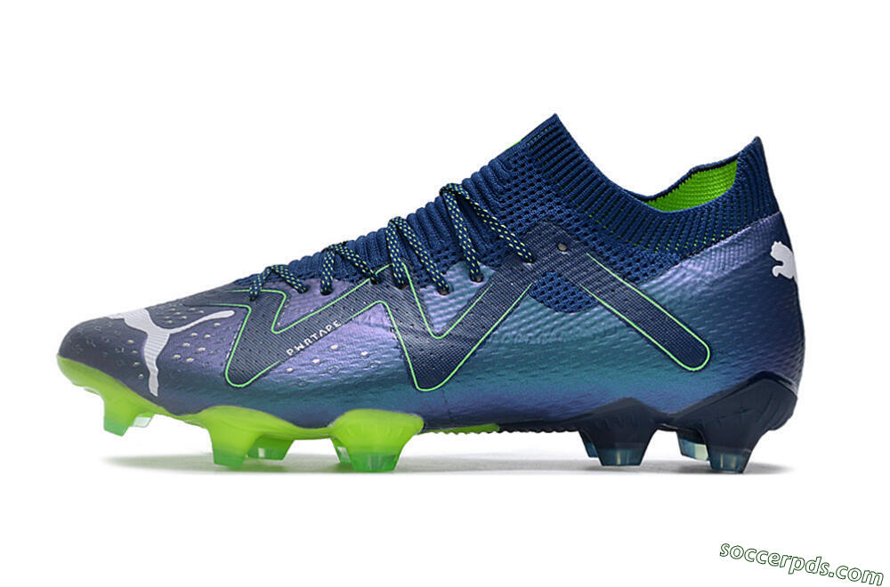 Puma Future Ultimate FG Low-Tops Football Boots - Blue/Black/Yellow 2