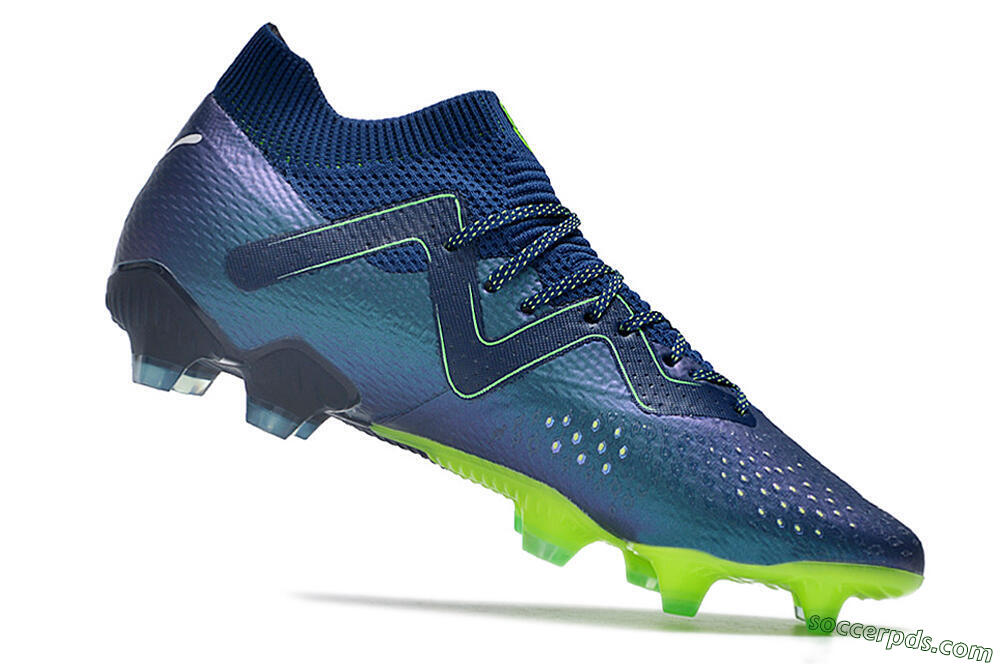 Puma Future Ultimate FG Low-Tops Football Boots - Blue/Black/Yellow 4