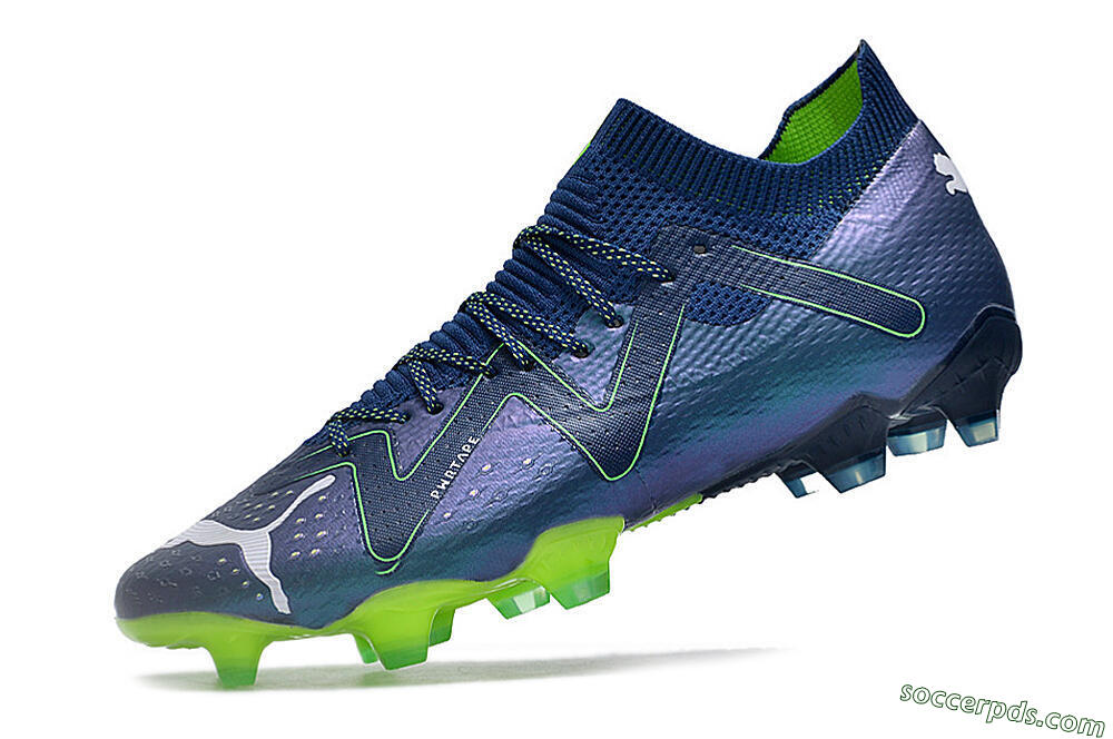 Puma Future Ultimate FG Low-Tops Football Boots - Blue/Black/Yellow 5