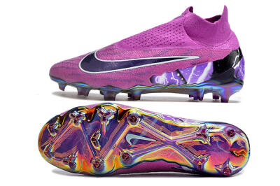 Nike Phantom GX DF Elite FG High-Tops Football Boots - Purple/Black/White/Gold