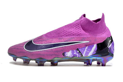 Nike Phantom GX DF Elite FG High-Tops Football Boots - Purple/Black/White/Gold