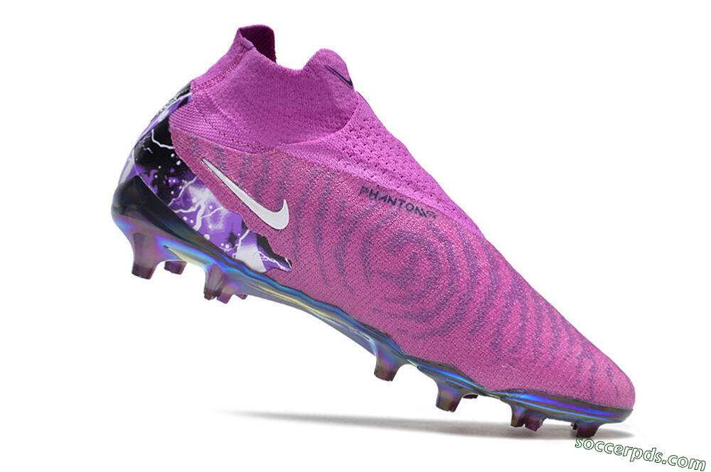 Nike Phantom GX DF Elite FG High-Tops Football Boots - Purple/Black/White/Gold 4